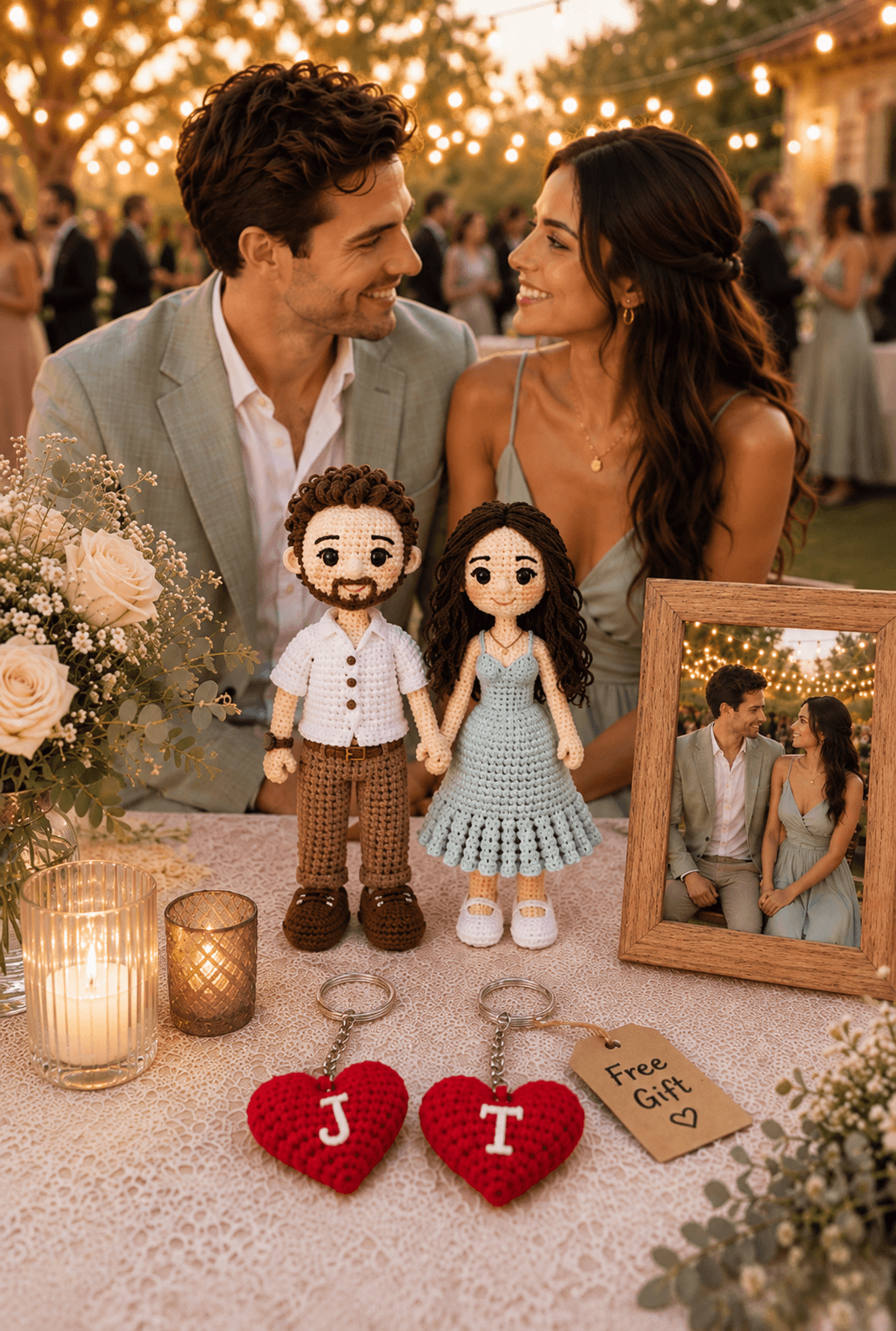 Crochet Couple Dolls I Custom Look Alike Dolls from Your Photo I Special Day Gift - Image 7