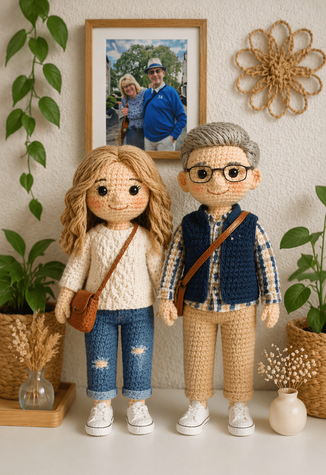 Crochet Couple Dolls I Custom Look Alike Dolls from Your Photo I Special Day Gift - Image 14