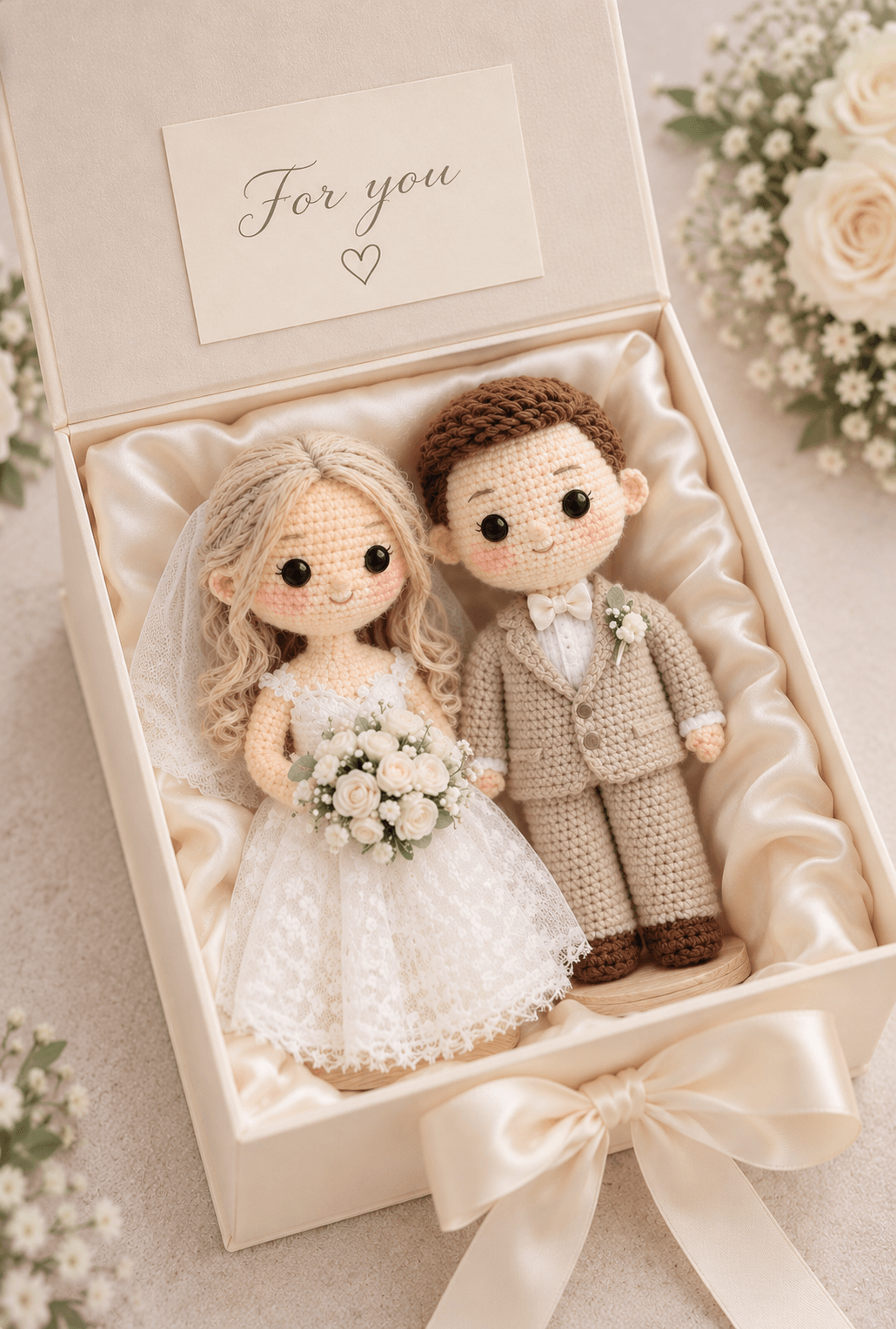Crochet Couple Dolls I Custom Look Alike Dolls from Your Photo I Special Day Gift - Image 5