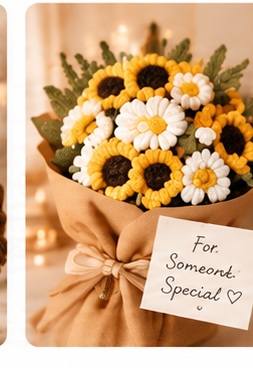 Crochet Flower Bouquet