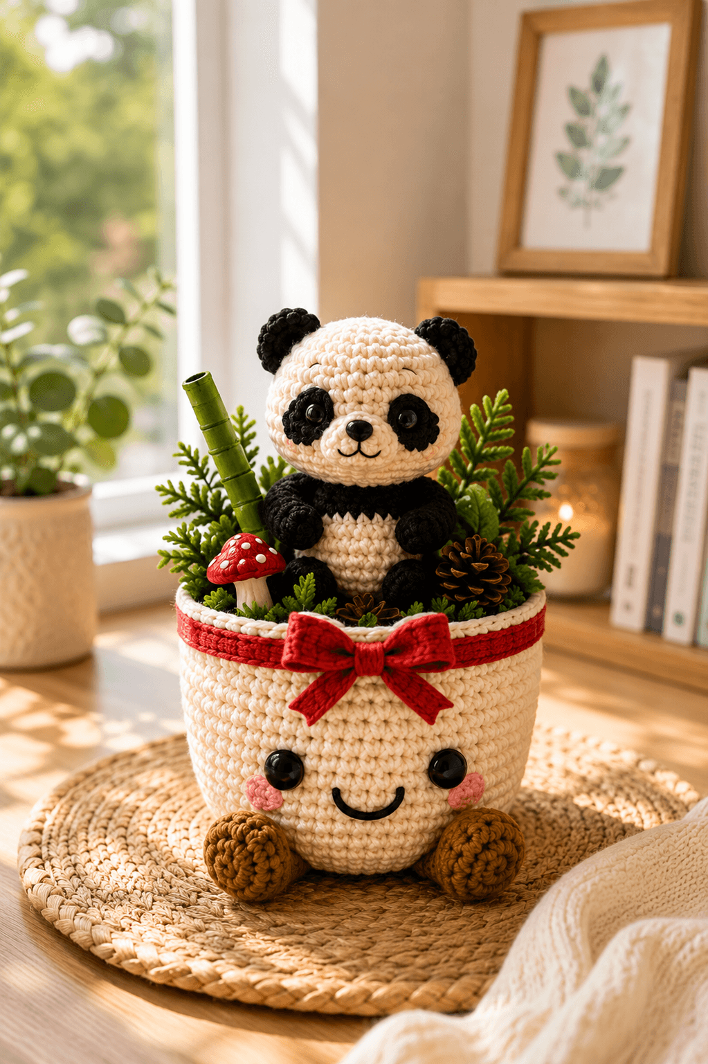 Custom Crochet Animal Flower Pot | Cute Gift | Handmade Home Decor - Image 12