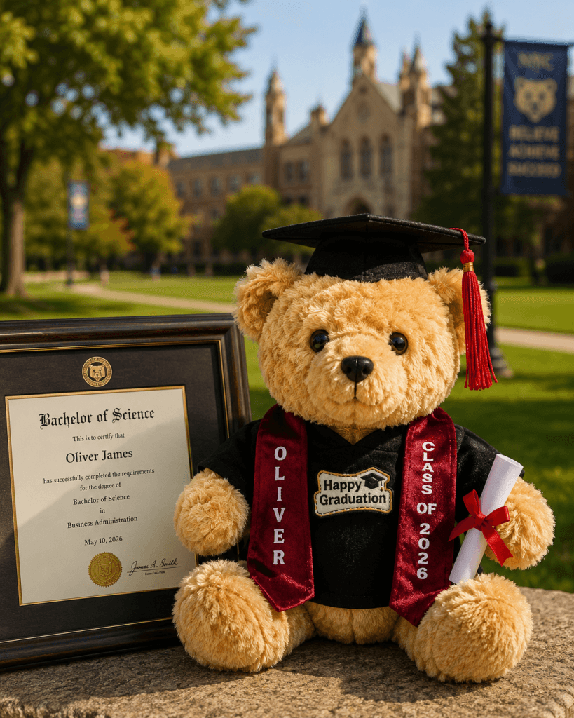 Personalized Crochet Graduation Bear | Handmade Graduate Gift | Keepsake for Graduates