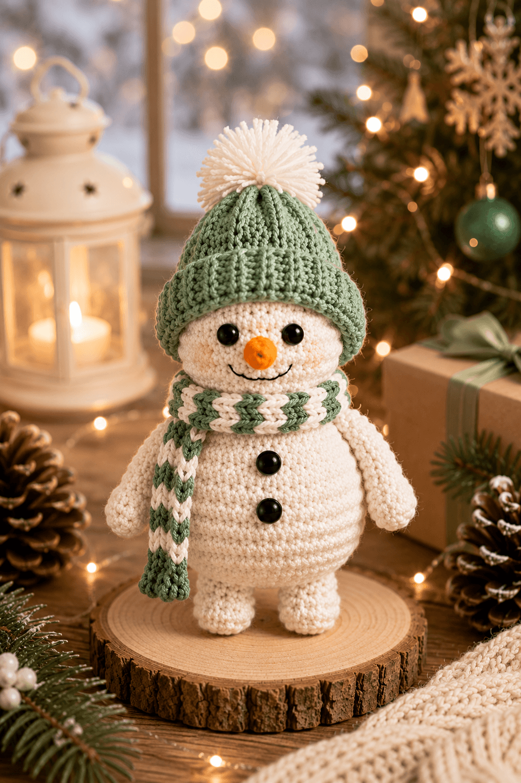 Personalized Crochet Snowman | Christmas Gift & Holiday Decor - Image 7